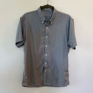 A&F Men's Blue Striped Shirt